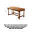 Table de salle à manger rectangulaire en bois massif sculpté de style français-110743652-110743653