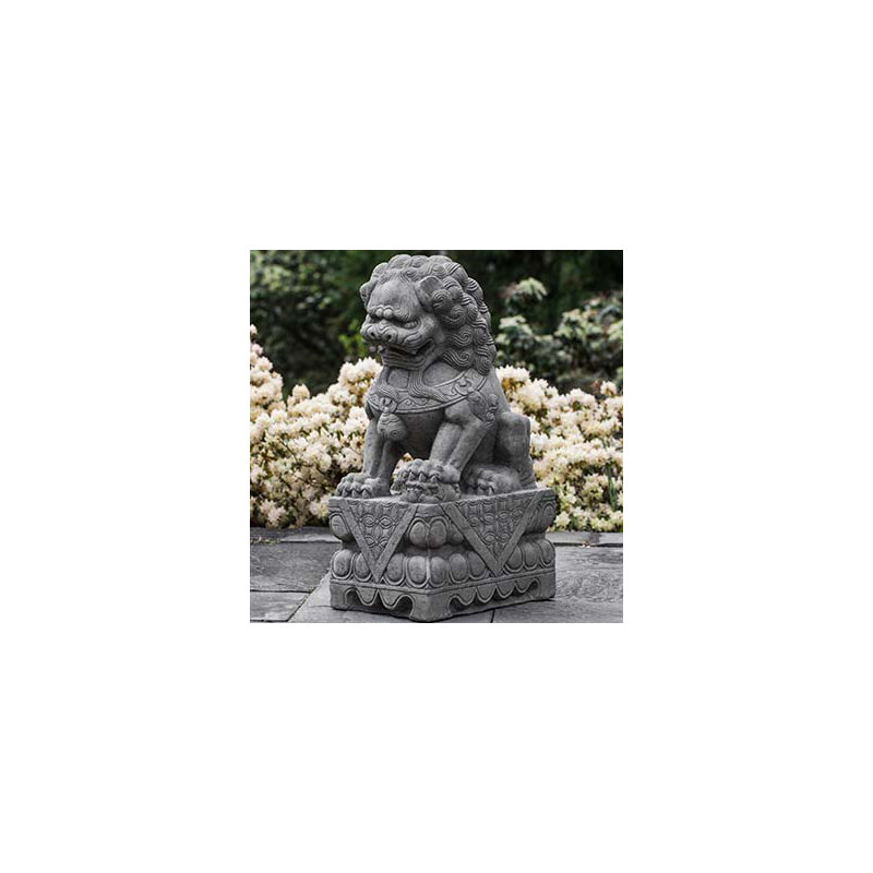 Foo Dog Statue, Verde