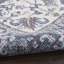 Polyester floral lavable à la machine / coton ivoire / bleu marine-89957699