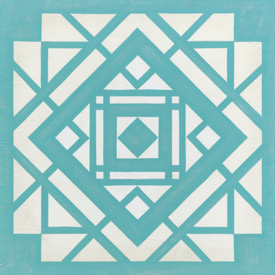 Modern Quilt II by June Erica Vess - No Frame Print on Canvas