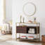 Dolton 254cm Glass Top Console Table