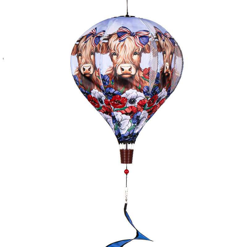 Valise à ballon patriotique Highland Cow