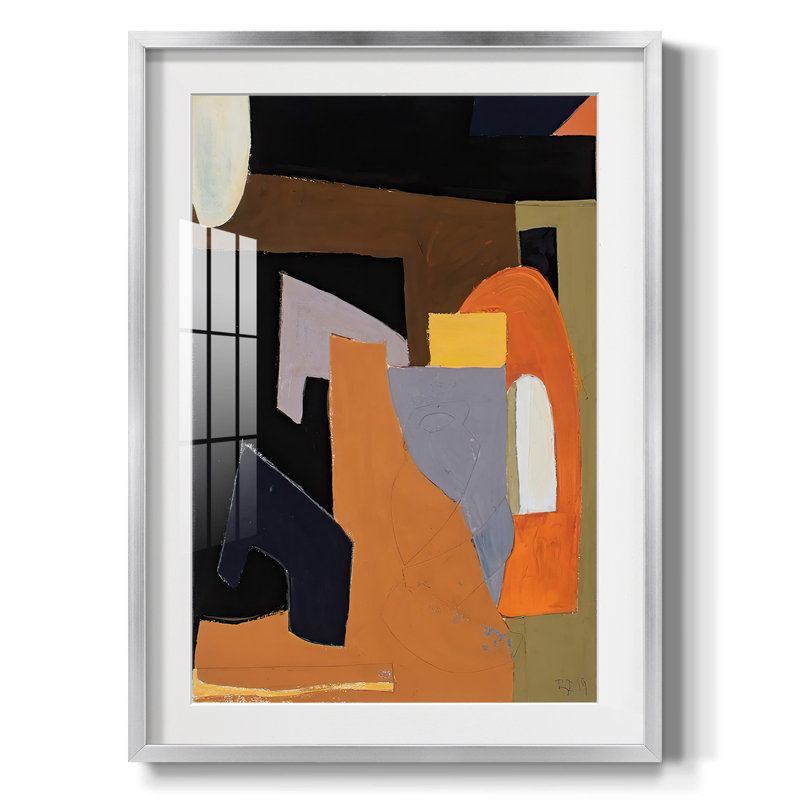 TheOlive PressRooomPremiumGalleryWrarapCanves-Reproduction encadrée, H 25,5 po x l 17,5 po, Argent argent