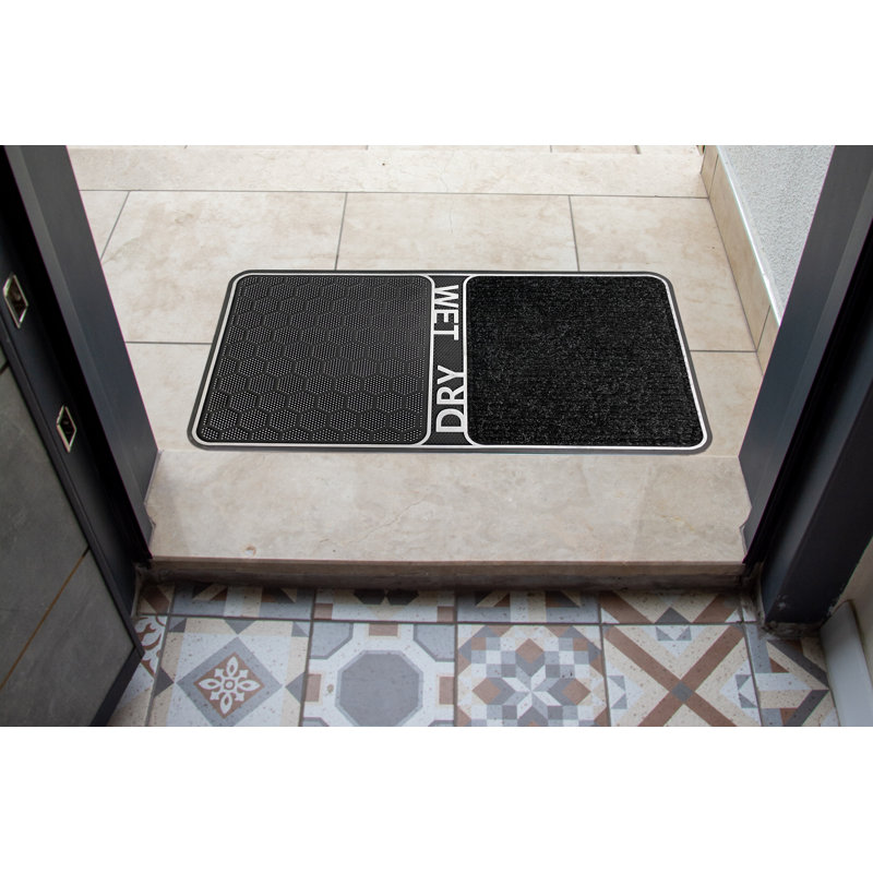 Demeatrice Non-Slip Doormat, Silver