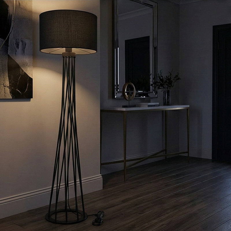 Yomara 62.99'' Novelty Floor Lamp, Black