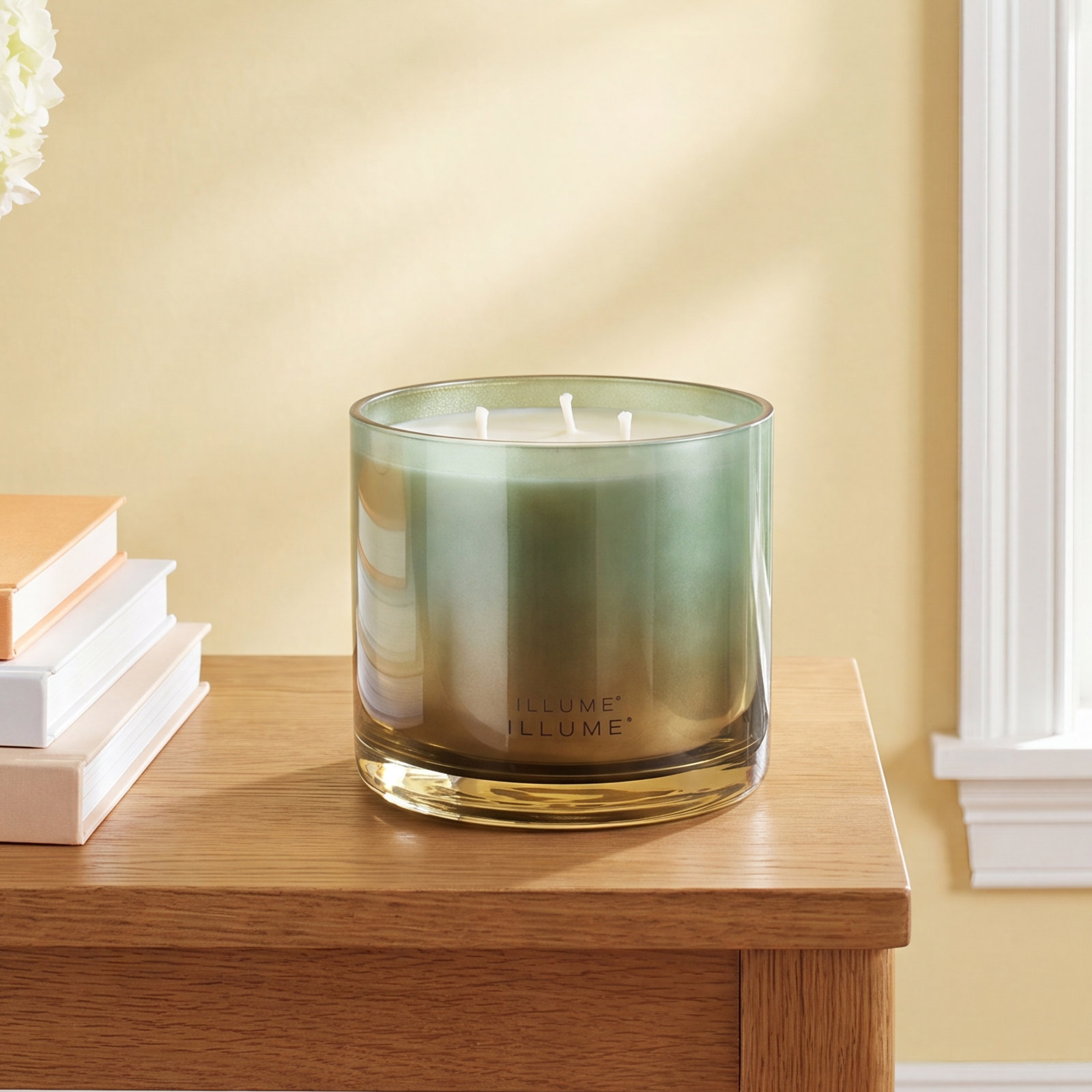 Hinoki Sage Scented Jar Candle, Statement Glass