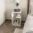 Vega Side Table In Melamine With Open Storage, White And Light Oak-672434052