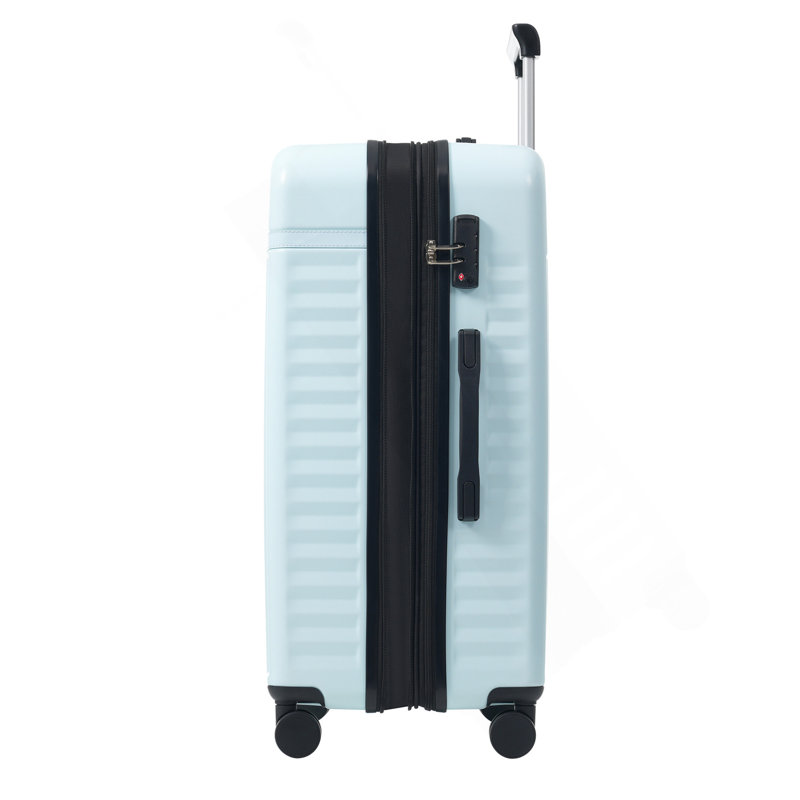 Ensemble de bagage 5 pièces, valise de transport rigide, bagage extensible avec sacs de voyage, roulettes, verrou TSA