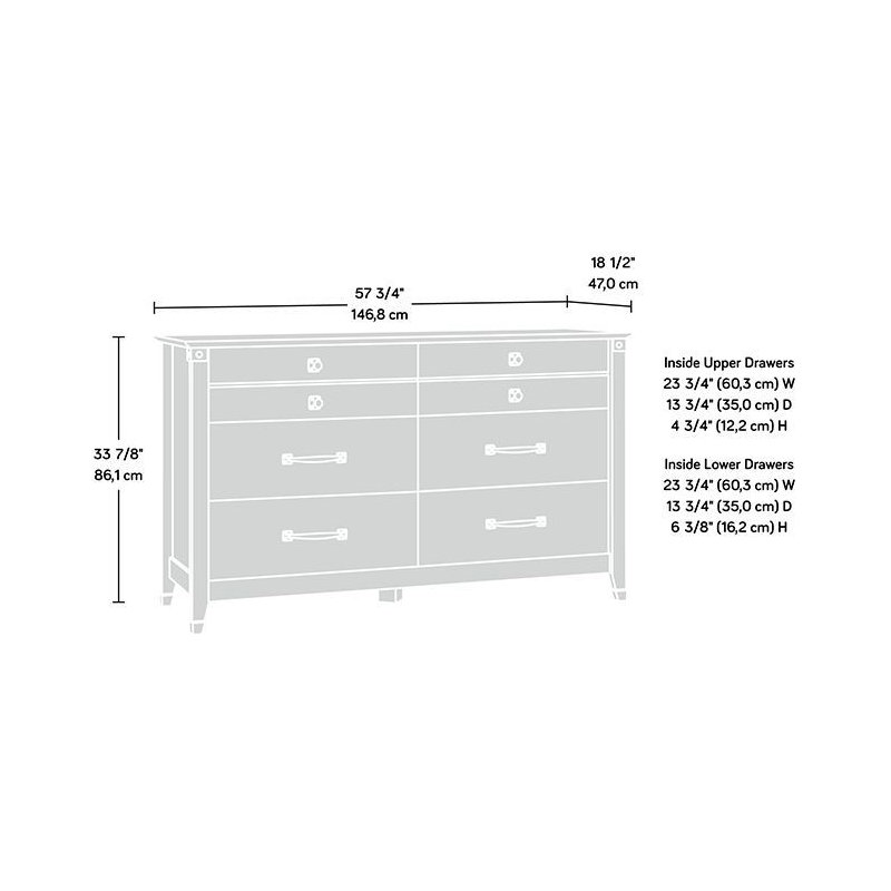 Commode Frye Carson Forge Wc, Noir / brun