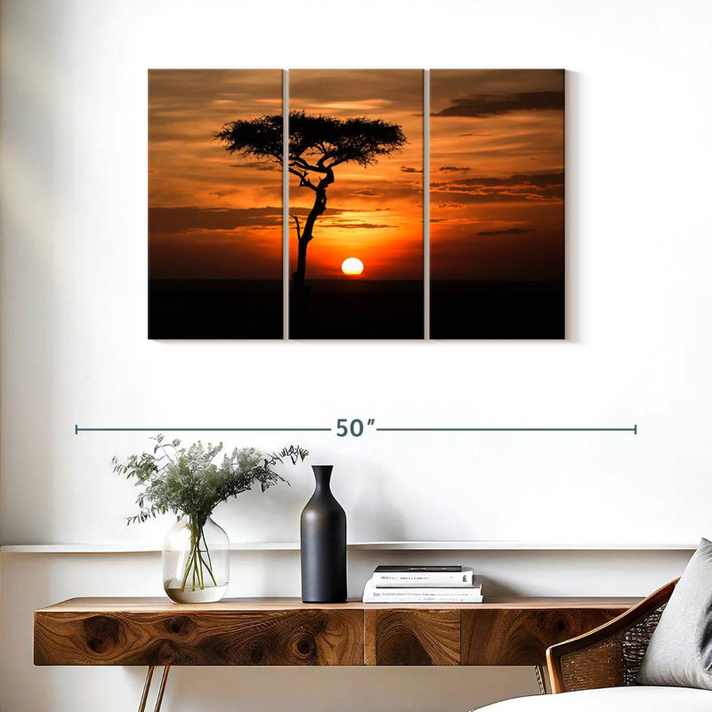 Harnek et coucher de soleil, H 24 po x l 38 po
