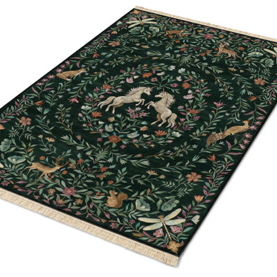 Enchanted Unicorn Tapestry 7' X 10' Area Rug