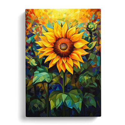Sunflower Futurism - Wrapped Canvas