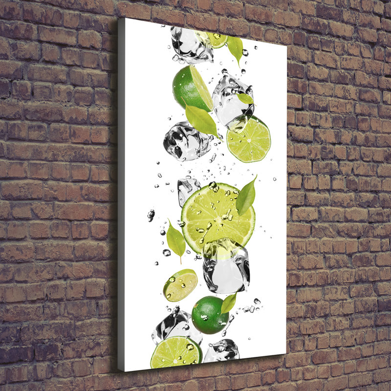 Limonka And Water - Wrapped Canvas Print