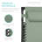  30" Extra Wide Folding Zero Gravity Patio Lounge Chair W/Adjustable Canopy Shade - Sage Green-608644743