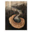 Forêt foncée liquide Gem River III - décoration murale en bois de forêt - sur bois de pin naturel-1717324656