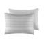 Édredon gris, pince 4 pièces, rembourrage, 2 taies décoratives, lavable à la machine, avec motif rayé tissé et preuve, coffre-fort, coussin décoratif à rayures-120252311
