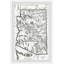 Carte du chemin de fer de l'Arizona - encadré imprimé sur papier-453584844