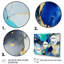 «Blue and Gold Luxury Abstract Fluid Art X - Fractals», reproduction sur toile-11245134-11245133
