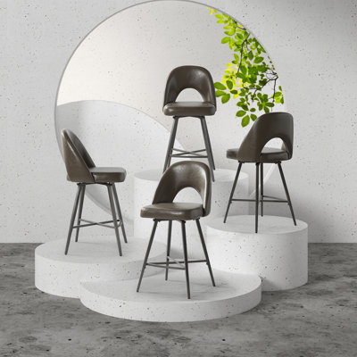 Tabouret de comptoir pivotant 26 po Elurd