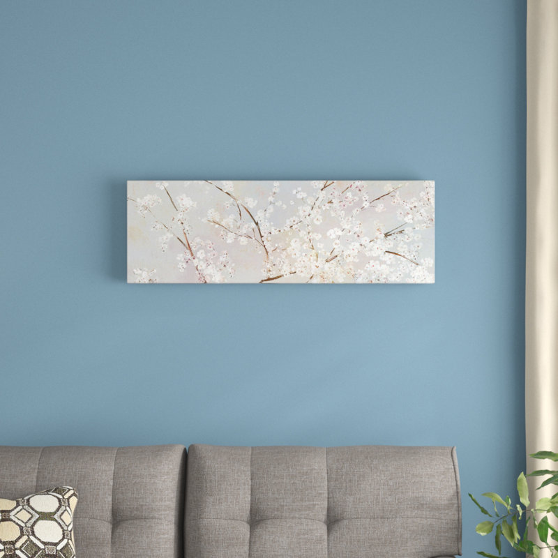 «Bloomingdale» par Asia Jensen - reproduction d'art sur toile tendue, H 16 po x l 48 po x P 1,5 po, Toile tendue