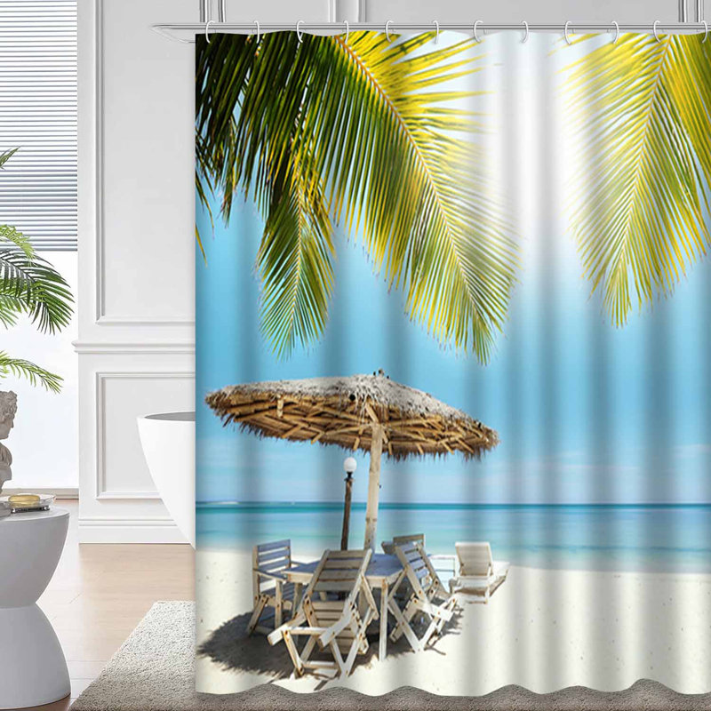 Palmier tropical avec 12 crochets, L 72 po x l 84 po