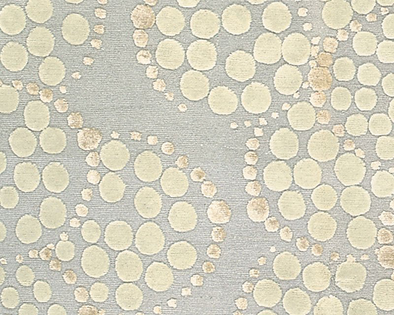 Effervescence Polka Dots Area Rug in Beige/Gray, Rectangle 3' x 5'