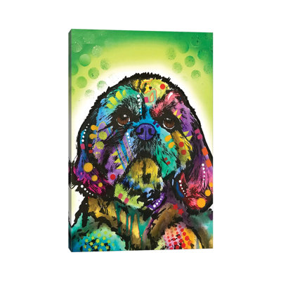 Kinda Shih Tzu by Dean Russo - Wrapped Canvas Painting