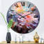 Horloge murale délicate et florale-93381181