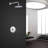 Soriano Wall Mount Chrome Finish Shower System with Handheld Sprayer and Rainfall Head