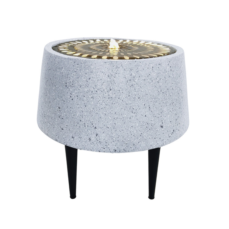 Outdoor Metal Fountain with Lights