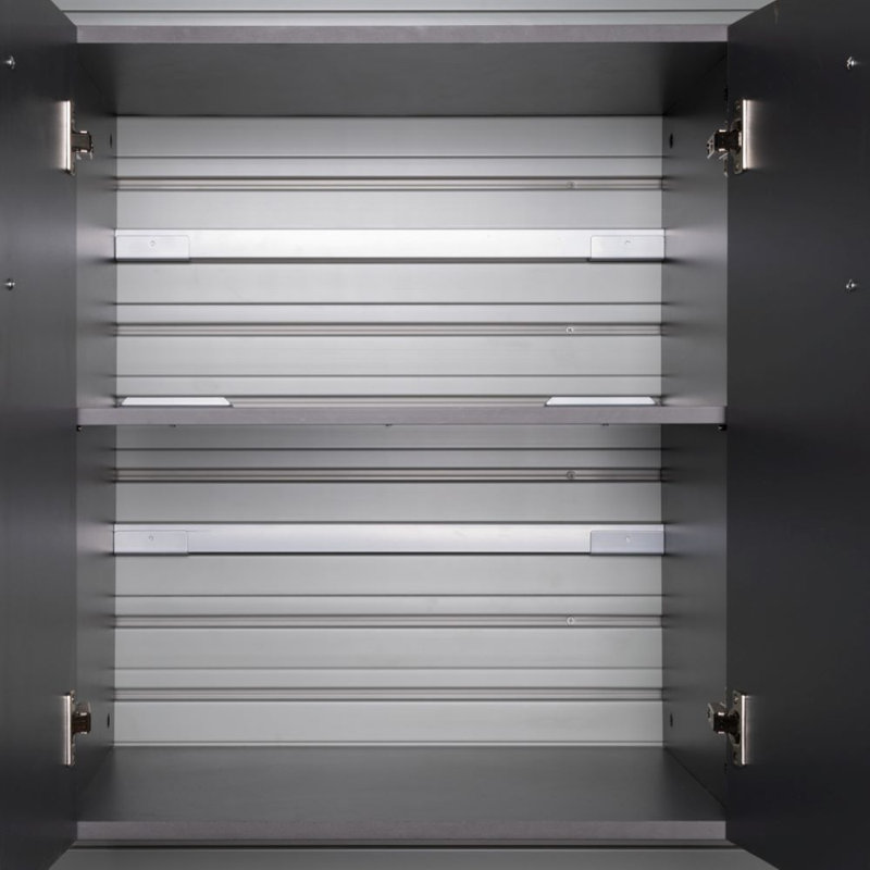 Flow Wall Base Storage Cabinet - Cabinet, Silver