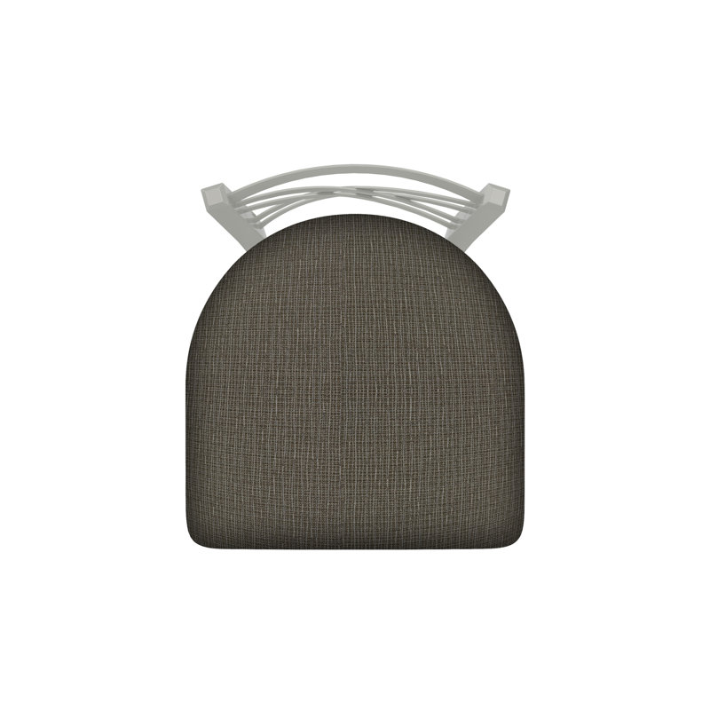 Catalina 18'' H Upholstered Metal Side Chair, Anodized Nickel, Fabric-Graph Chalice