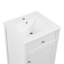 Meuble-lavabo élégant avec lavabo offrant beaucoup de rangement et un design moderne