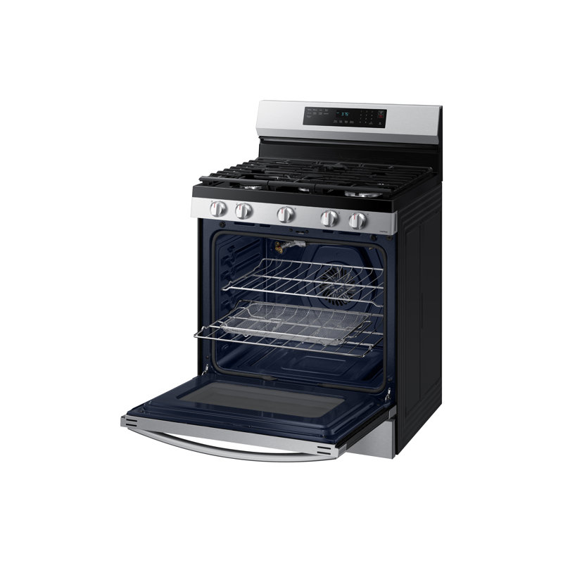 Friteuse à gaz 30 po 6 pieds cubes avec plaque chauffante sans préchauffage et convection, Acier inoxydable