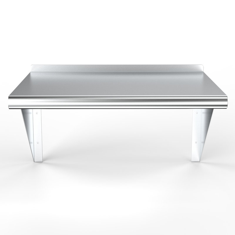 Amgood Stainless Steel Wall Shelf, 23" H x 24" W x 24" D