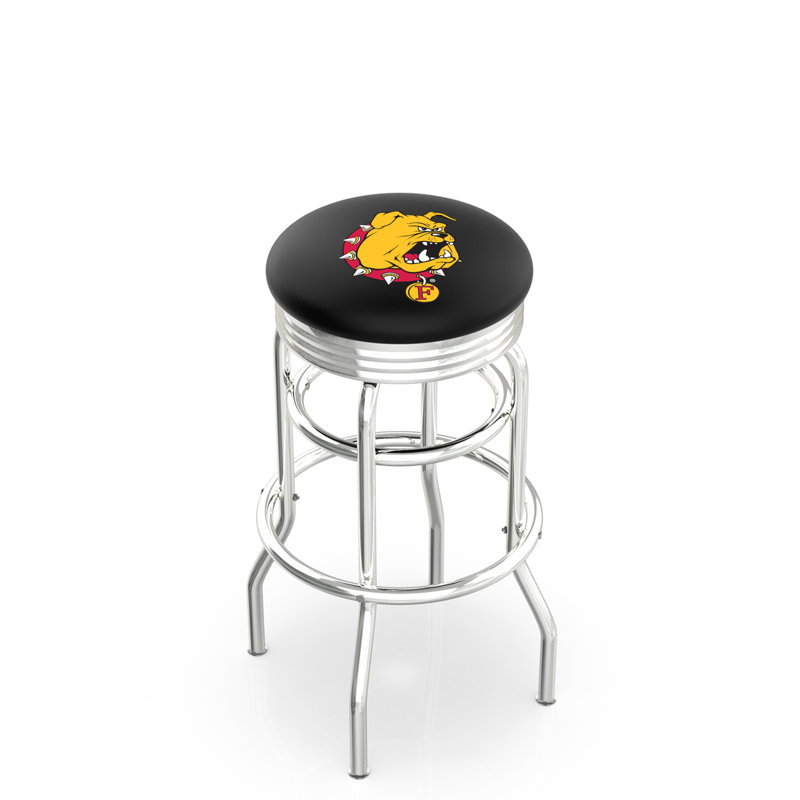 NCAA Bar & Counter Stool, Ferris State Bulldogs, Counter Stool (25" Seat Height)