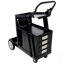 Chariot de soudage robuste à 2 niveaux et 4 tiroirs avec chariot de rangement portatif avec roulettes pour coupeur plasma MIG TIG ARC et accessoires de soudage