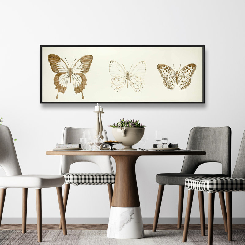 "Croquis de papillons" sur toile