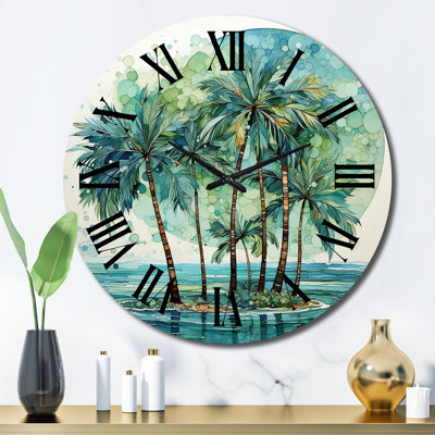 Cynara - Horloge murale florale