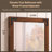 Gwenneth Rectangle Wood Mirror for Bathroom, Solid Pine Wood-932165482-878103208