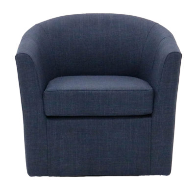 Hansell Upholstered Swivel Barrel Chair