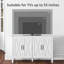 Armoire-bar multifonctionnelle avec 4 portes de grange et 2 tablettes réglables Zeinab-1508931598