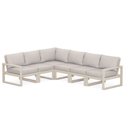 Edge 110.5'' Wide L-Shaped Patio Sectional with Cushions