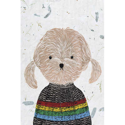 Hip Dog IV by Melissa Wang - Wrapped Canvas Painting