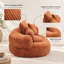 Pouf individuel avec 3 coussins, accoudoirs et rembourrage en mousse mémoire haute densité