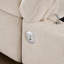 Canapé-lit modulaire en L 107 po avec repose-pieds escamotable et rangement