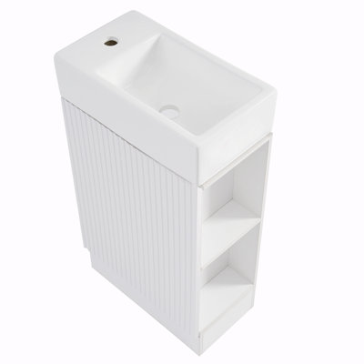 Shamiso 18.6'' Single Bathroom Vanity with Ceramic Top