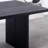 62.99" Black Rectangular Solid Wood Dining Table-2093312485