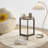 19.68''H Round Side Table Bedside Table Accent End Table With Metal Frame Nightstand