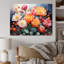Acrylique multicolore I Peach - Représentation de cactus vert pêche-830955959-830955953